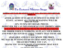 Tablet Screenshot of enchantedminiatures.com